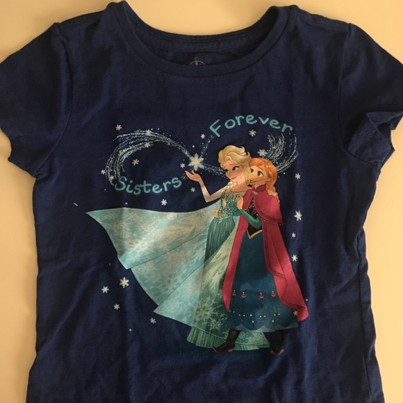 Disney Princess Frozen Elsa Bundle of 2 shirts 5/6 - Picture 2 of 8